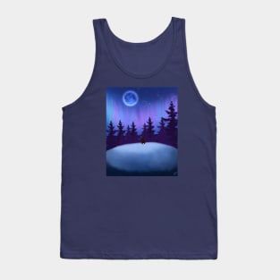 Northern lights and bunny Tank Top